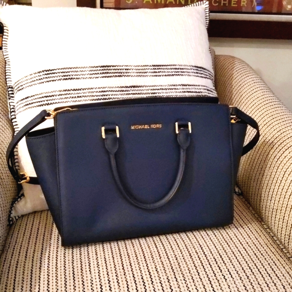 Michael Kors Selma Leather Satchel